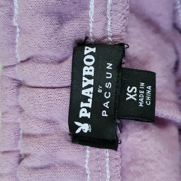 playboy by Pacsun joggers.  Logo.  NWT with defect.  Size XS.  Lavendar. - Picture 3 of 5